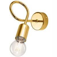 Lampe murale styl&eacute;e MADALYNN Or M&eacute;tal Lampe