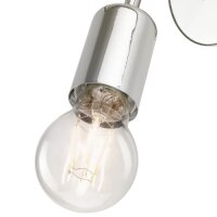 Wandleuchte Metall Lampe Chrom Modern MADALYNN