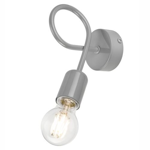 Applique moderne Gris Métal MADALYNN Lampe