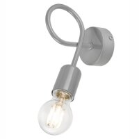 Applique moderne Gris M&eacute;tal MADALYNN Lampe