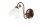 Applique murale shabby marron blanc R&eacute;tro Lampe murale