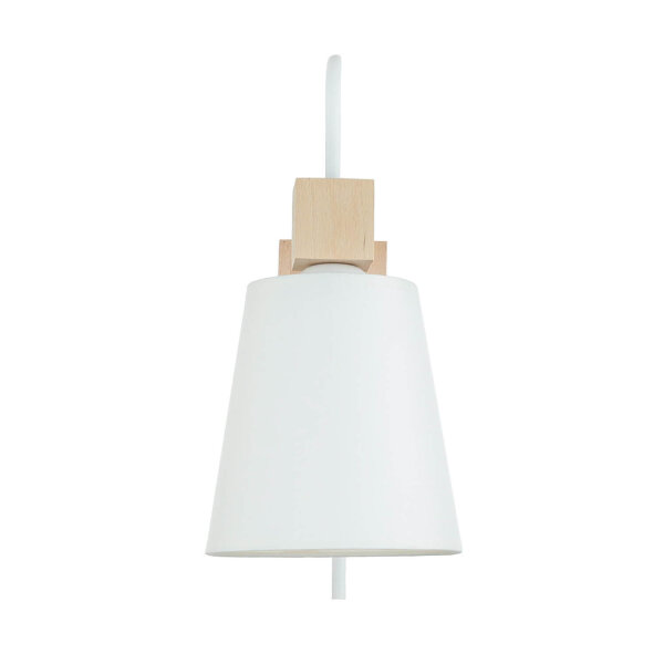 Applique Abat-jour Blanc Bois Scandinave REILLY