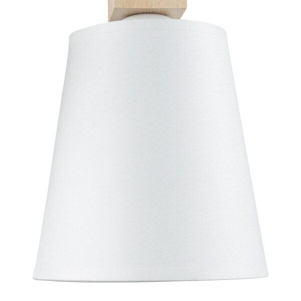 Applique Abat-jour Blanc Bois Scandinave REILLY