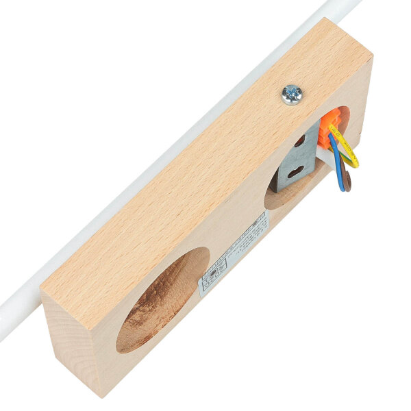 Applique Abat-jour Blanc Bois Scandinave REILLY