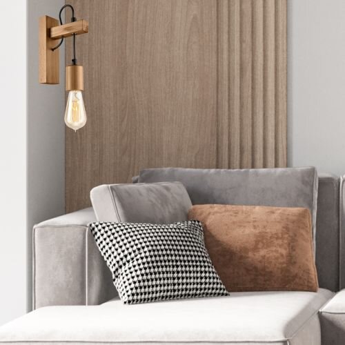Applique murale Lampe en bois polyvalente Lampe AMIDA