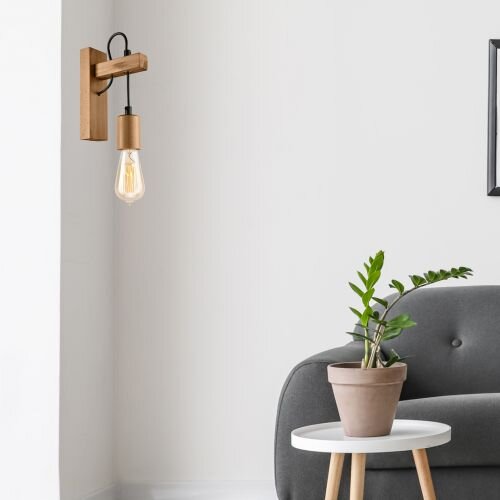 Applique murale Lampe en bois polyvalente Lampe AMIDA