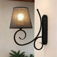 Applique murale Romantique Anthracite Campagne confortable