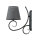 Applique murale Romantique Anthracite Campagne confortable