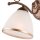 Wandleuchte Schirm Shabby Braun antik Metall