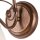 Wandleuchte Schirm Shabby Braun antik Metall