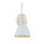 Wandleuchte Shabby Jugendstil Metall Lampe Glas