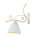 Wandleuchte Shabby Jugendstil Metall Lampe Glas