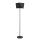 Lampadaire noir tissu 170cm salon stylé