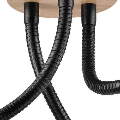 Plafonnier flexible Noir Moderne Salon