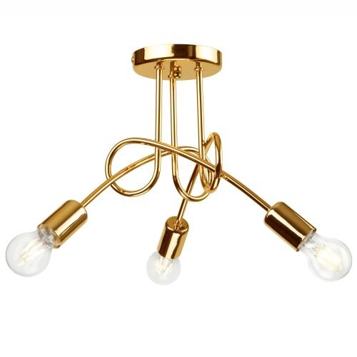 Plafonnier Or Moderne Salon Métal Lampe