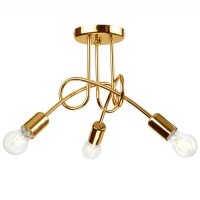 Plafonnier Or Moderne Salon Métal Lampe