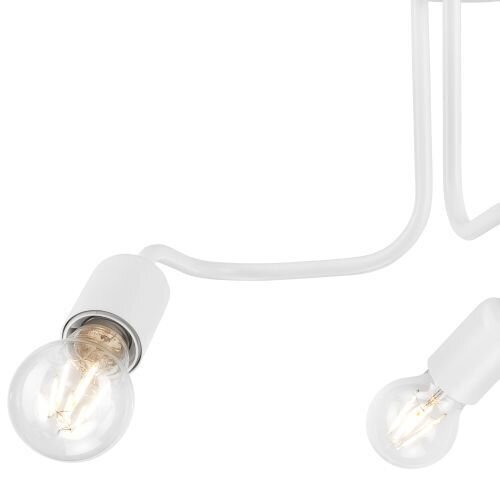 Plafonnier LIZBETH Blanc Moderne Métal Lampe