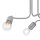 Plafonnier Argent Métal Moderne 3-flmg Lampe