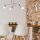 Plafonnier Argent Métal Moderne 3-flmg Lampe