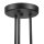Plafonnier Salon Lampe dintérieur Noir Métal