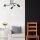 Plafonnier Salon Lampe dintérieur Noir Métal