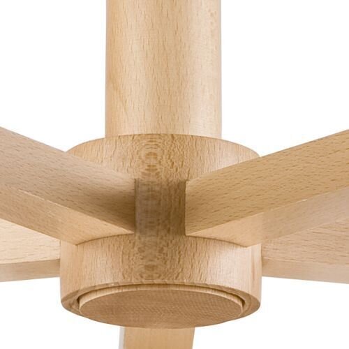 Plafonnier Gris Textile Bois 5-fmg Scandinave
