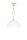 Plafonnier Shabby Blanc M&eacute;tal &Oslash;33cm Rustique