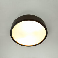 Deckenleuchte Wohnzimmer Rund Holzlampe Braun