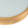 Plafonnier Salon Rond Bois Marron 3-flmg
