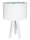 Lampe de table tripode Lampe en bois Blanc Bleu Rétro 46cm