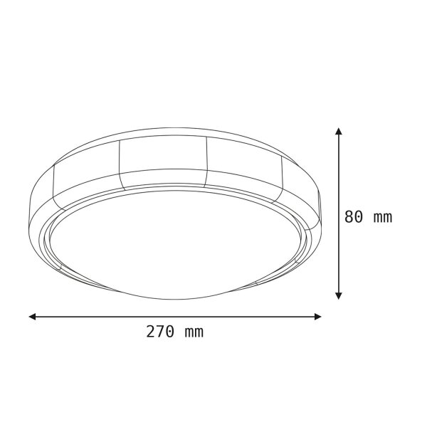 Plafonnier LED Blanc Bois rond Salon