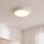 Plafonnier LED Blanc Bois rond Salon