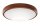 Plafonnier LED en bois Salon rond