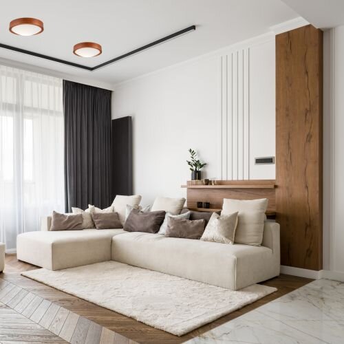 Plafonnier Moderne Salon Éclairage Bois