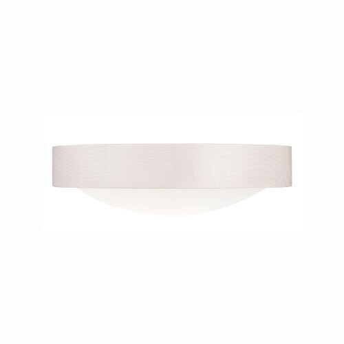 Plafonnier rond Ø 27 cm bois verre anti-éblouissement blanc