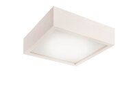 LED Deckenleuchte Weiß Holz Wohnzimmer quadratisch