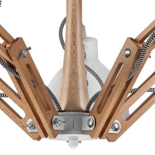 Plafonnier Couleur Bois 5-flmg Moderne Salon