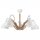 Plafonnier Couleur Bois 5-flmg Moderne Salon