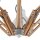 Plafonnier Couleur Bois 5-flmg Moderne Salon