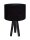 Tischleuchte Schwarz Dunkelblau Gold 46cm Retro
