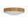 Deckenlampe rund Holz Glas Schirm Ø27cm Wohnzimmer