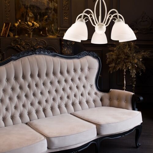 Lampe à suspendre Shabby Blanc Salle à manger Métal Lampe