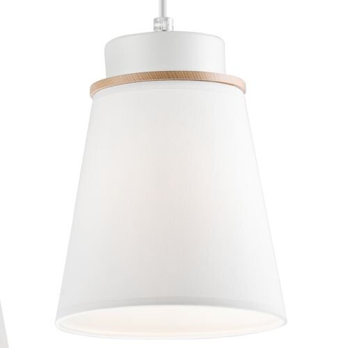 Suspension KIMMIE Blanc Bois Moderne Salon