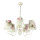 Lustre fleuri LOREN Table de salle à manger tissu 5-flmg