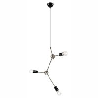 Lampe à suspendre 3-flmg acier inoxydable...