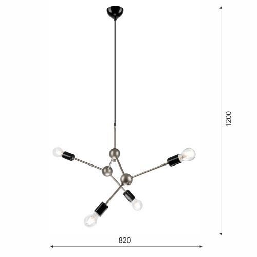 Hängelampe Pendelleuchte Edelstahl Metall Esszimmer