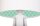 Lampe de table Abat-jour Blanc Menthe Bois Trépied 46cm Rétro