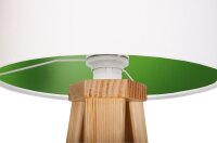 Lampe de table Blanc Vert 46cm Bois Tripode Rétro...
