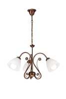 Lampe &agrave; suspendre Abat-jour Shabby Marron Rustique...
