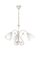 Lampe à suspendre PRISCILLA Shabby Blanc Rustique...